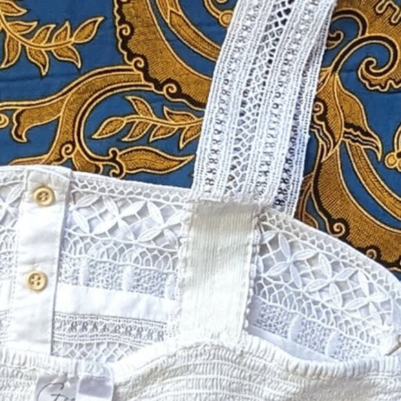 🌟NWT lace crop top white medium Japna - Picture 6 of 11